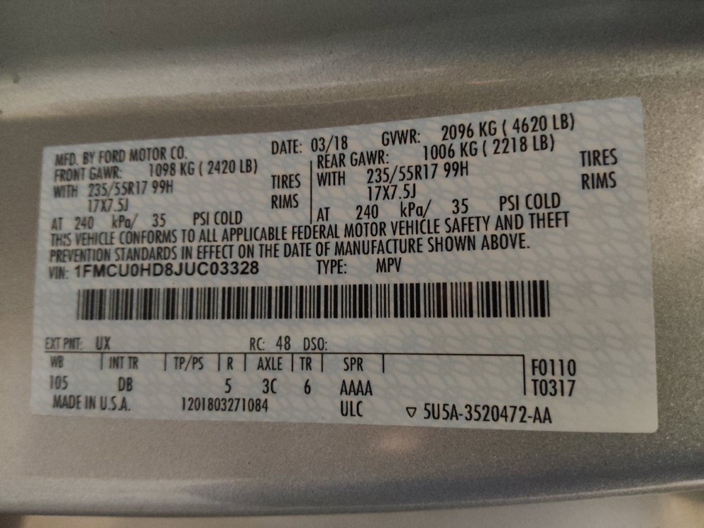 Used 2018 Ford Escape SEL FWD image 33