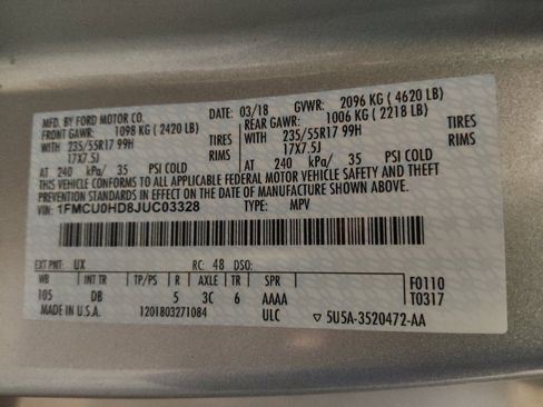Used 2018 Ford Escape SEL FWD image 33