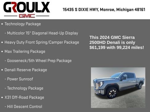 Used 2024 GMC Sierra 2500 Denali w/ Denali Reserve Package AWD/4WD image 33