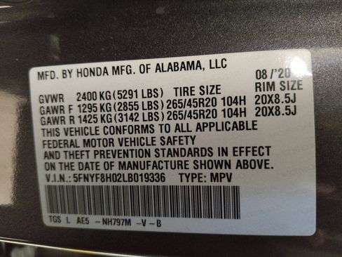 Used 2020 Honda Passport Elite image 33