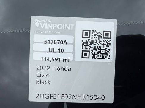 Used 2022 Honda Civic Touring image 41