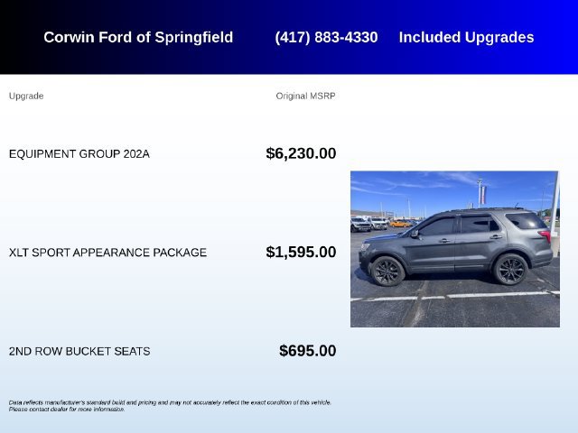 Used 2019 Ford Explorer XLT w/ Equipment Group 202A AWD/4WD image 5