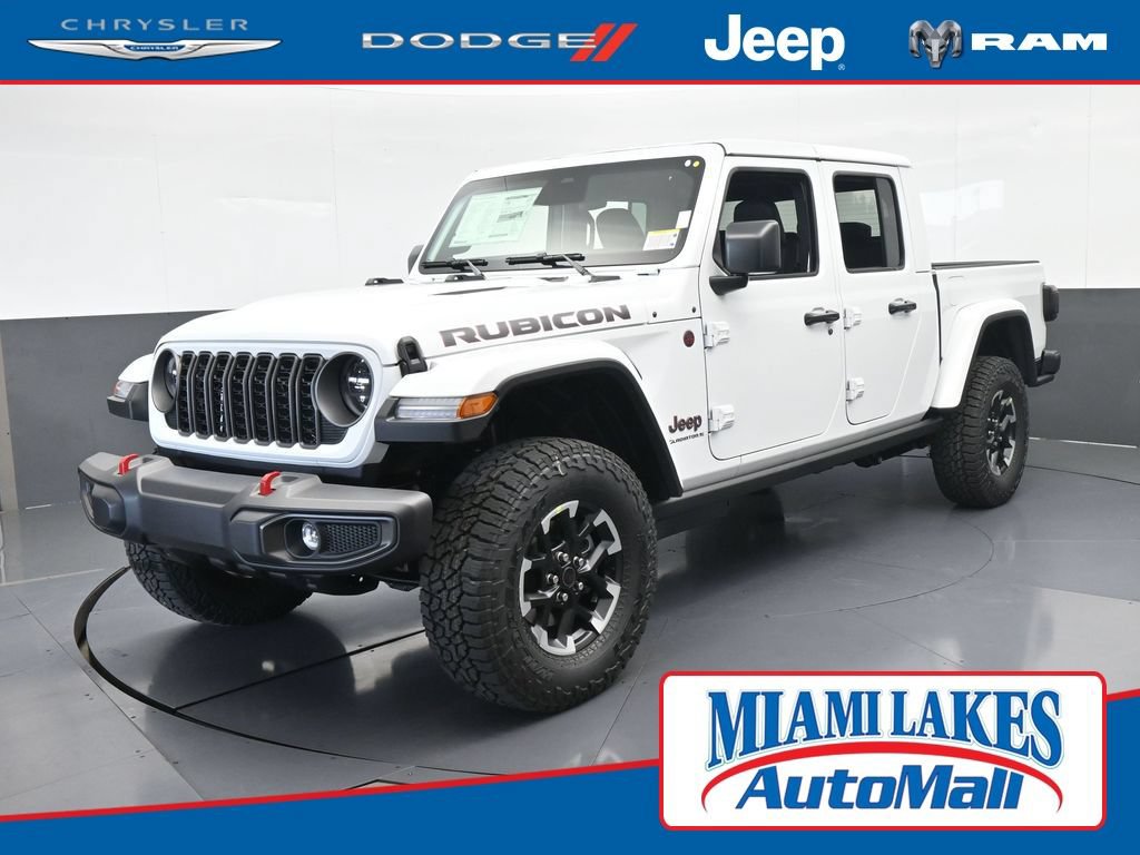 New 2026 Jeep Gladiator Rubicon w/ Steel Power Dome Hood Package AWD/4WD 360° Tour