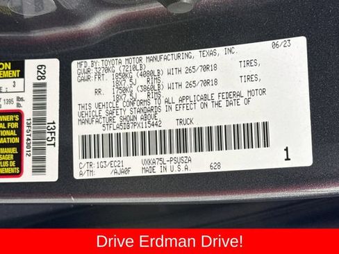 Used 2023 Toyota Tundra SR5 w/ TRD Off-Road Premium Package AWD/4WD image 32