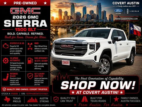 Used 2026 GMC Sierra 1500 SLT RWD image 1