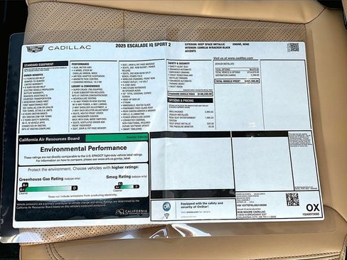 New 2025 Cadillac Escalade IQ Sport 2 w/ LPO, ONYX Package image 14