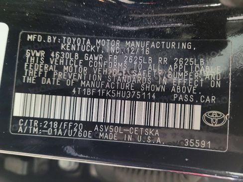 Used 2017 Toyota Camry SE FWD image 33