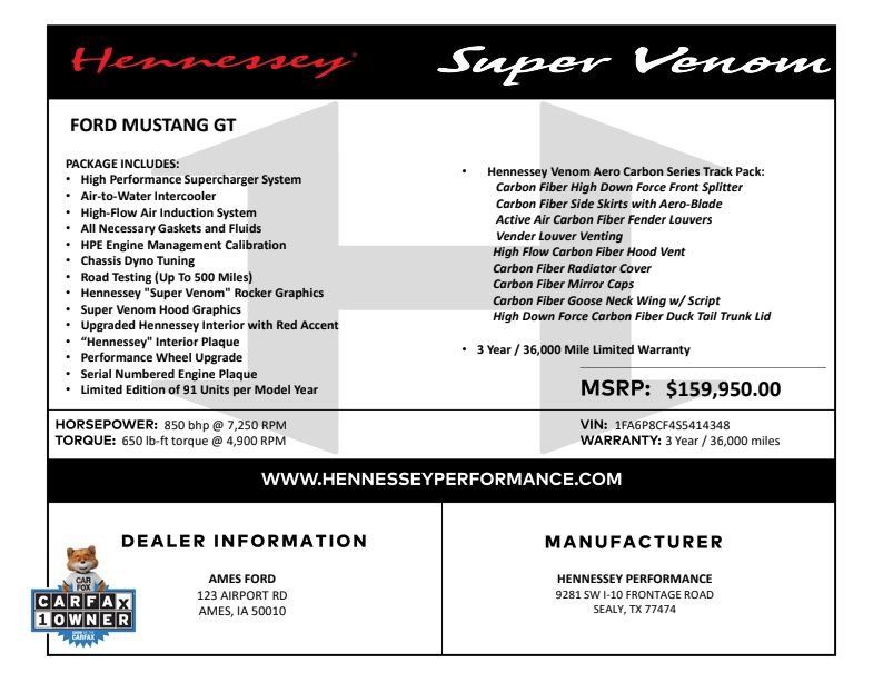 Used 2025 Ford Mustang GT Premium w/ GT Performance Package RWD image 3