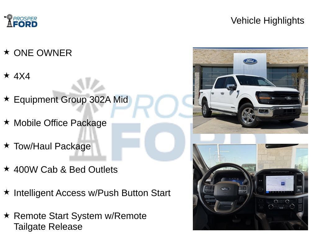 Used 2024 Ford F150 XLT w/ Equipment Group 302A MID AWD/4WD image 5