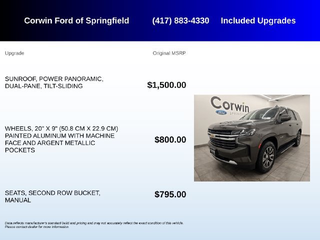 Used 2021 Chevrolet Tahoe LT AWD/4WD image 5