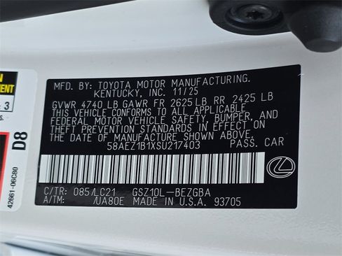 New 2025 Lexus ES 350 Luxury image 36