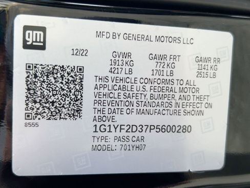 Certified 2023 Chevrolet Corvette Z06 w/ Stealth Interior Trim Package image 20