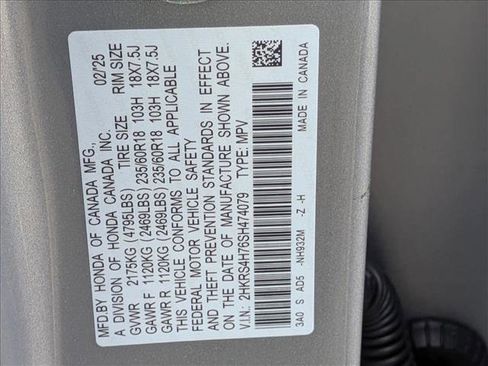 Certified 2025 Honda CR-V EX-L image 24