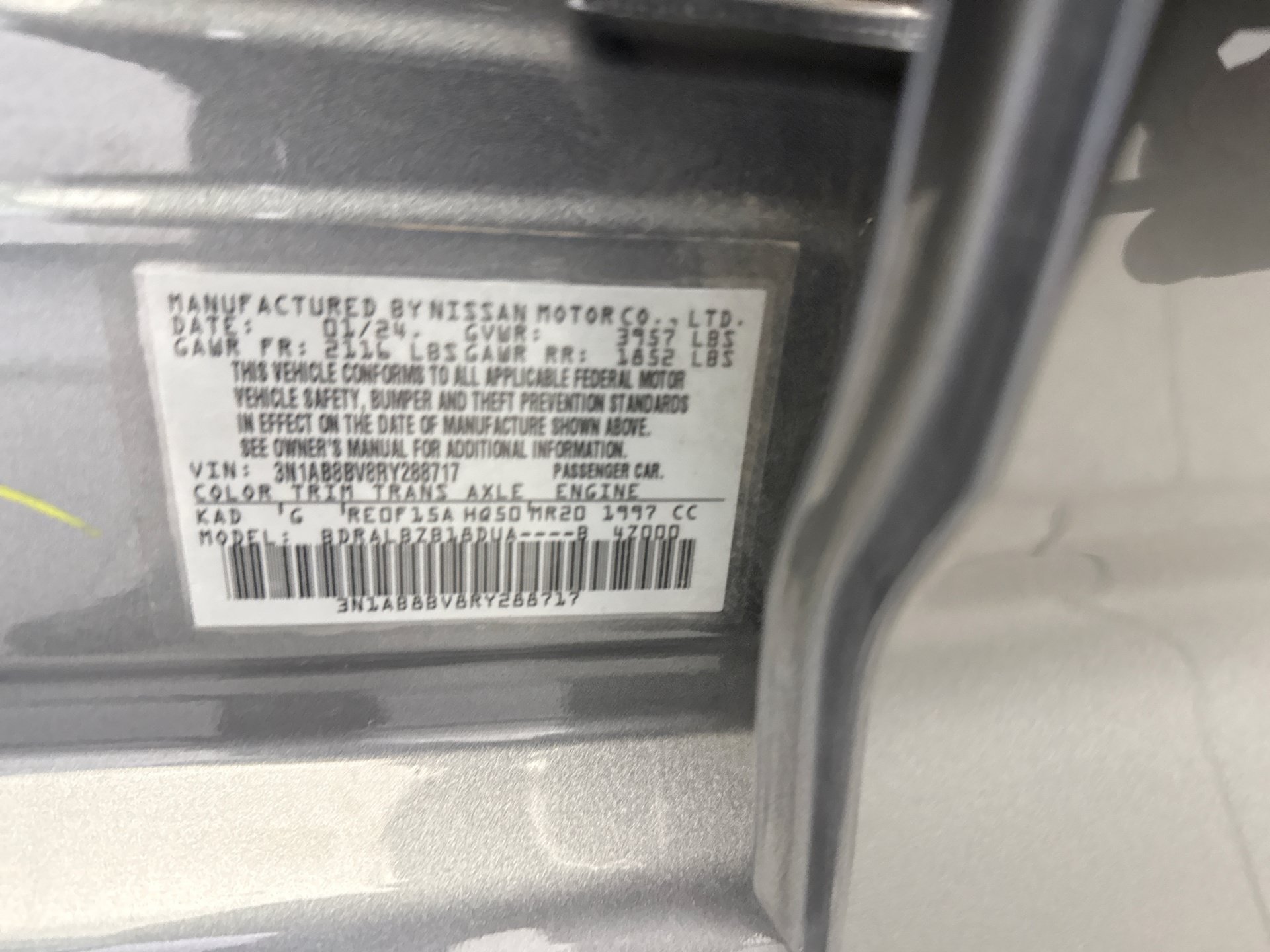 Used 2024 Nissan Sentra S FWD image 21