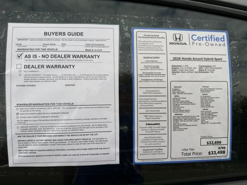 Certified 2026 Honda Accord Sport image 33