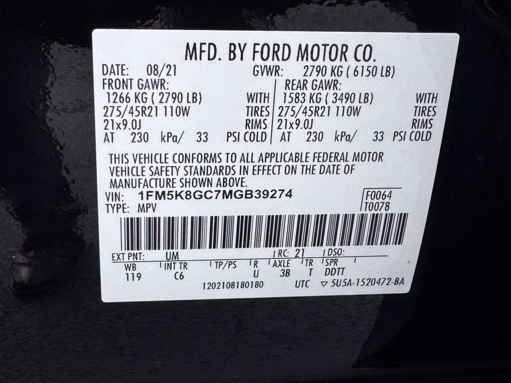 Used 2021 Ford Explorer ST w/ Equipment Group 401A AWD/4WD image 52