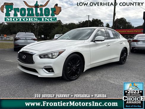 Used 2022 INFINITI Q50 Luxe w/ Cargo Package image 1