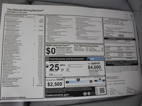 New 2026 BMW X5 xDrive40i w/ Climate Comfort Package image 19