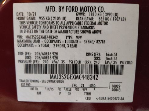 Used 2021 Ford EcoSport SE FWD image 33