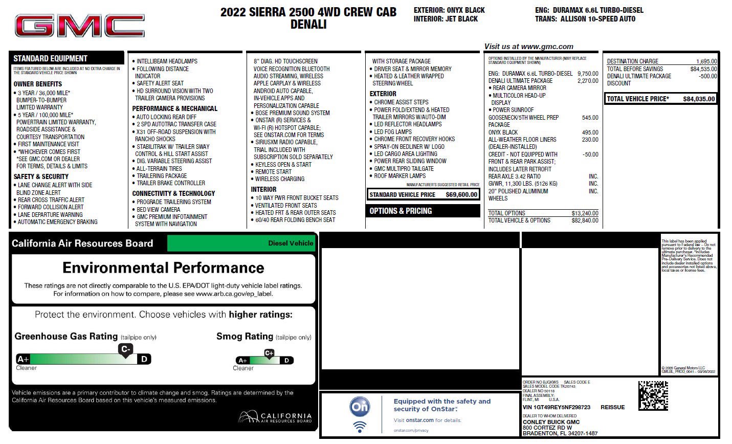 Used 2022 GMC Sierra 2500 Denali w/ Denali Ultimate Package AWD/4WD image 3