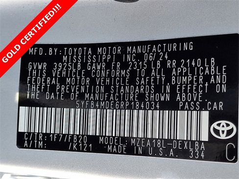 Certified 2024 Toyota Corolla LE image 28