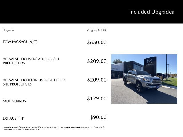 Used 2017 Toyota Tacoma TRD Sport w/ Tow Package (A/T) AWD/4WD image 5