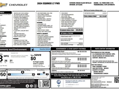 Used 2024 Chevrolet Equinox LT FWD image 38