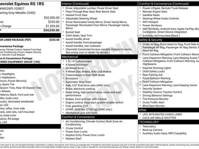 Used 2023 Chevrolet Equinox RS w/ LPO, Floor Liner Package