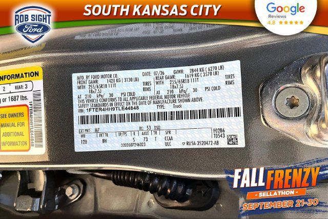 New 2026 Ford Ranger XLT w/ Equipment Group 301A High AWD/4WD image 8
