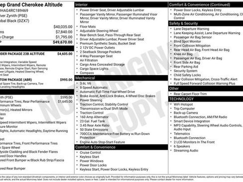 Used 2024 Jeep Grand Cherokee Altitude AWD/4WD image 21