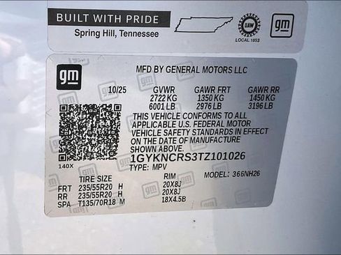 New 2026 Cadillac XT5 Premium Luxury w/ LPO, ONYX Package image 14