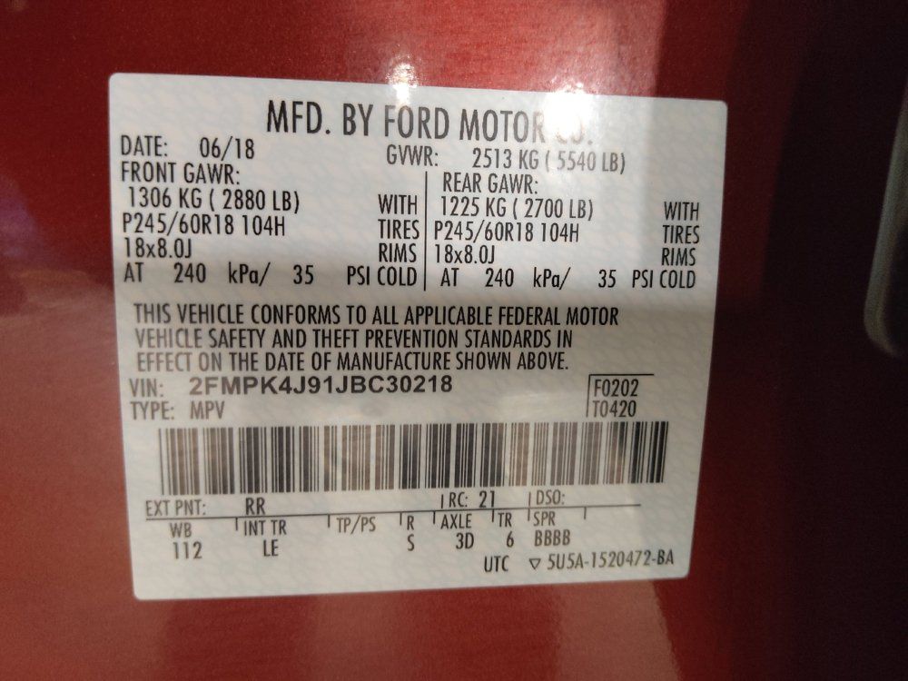 Used 2018 Ford Edge SEL w/ Equipment Group 201A AWD/4WD image 33