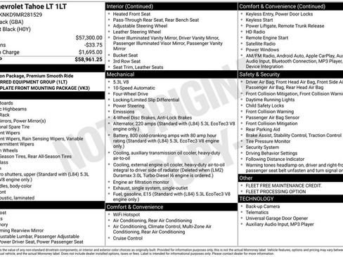 Used 2021 Chevrolet Tahoe LT image 17