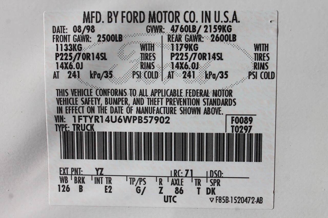 Used 1998 Ford Ranger XLT RWD image 22