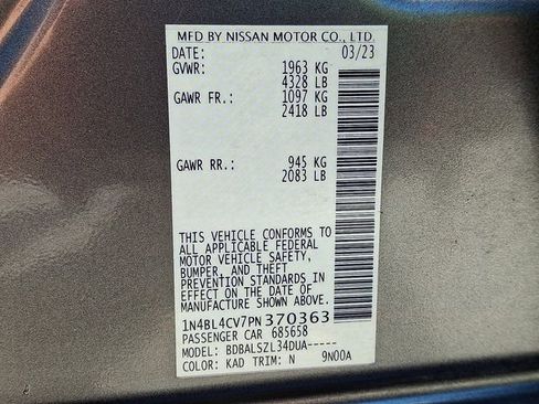 Used 2023 Nissan Altima 2.5 SR FWD image 26