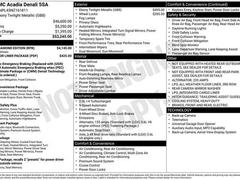 Used 2022 GMC Acadia Denali w/ Black Diamond Edition FWD image 49