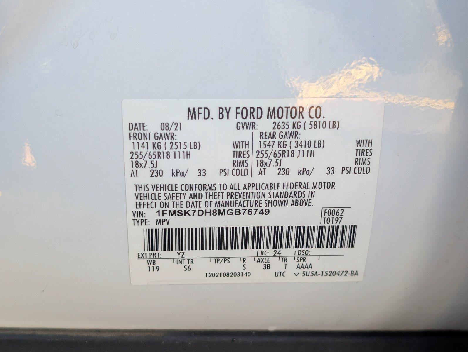 Used 2021 Ford Explorer XLT w/ Equipment Group 202A RWD image 15