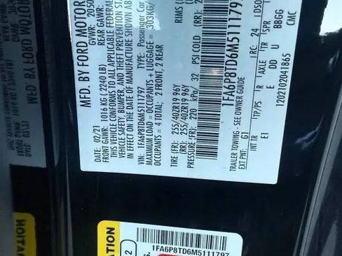 Used 2021 Ford Mustang Premium w/ 2.3L High Performance Package RWD image 3