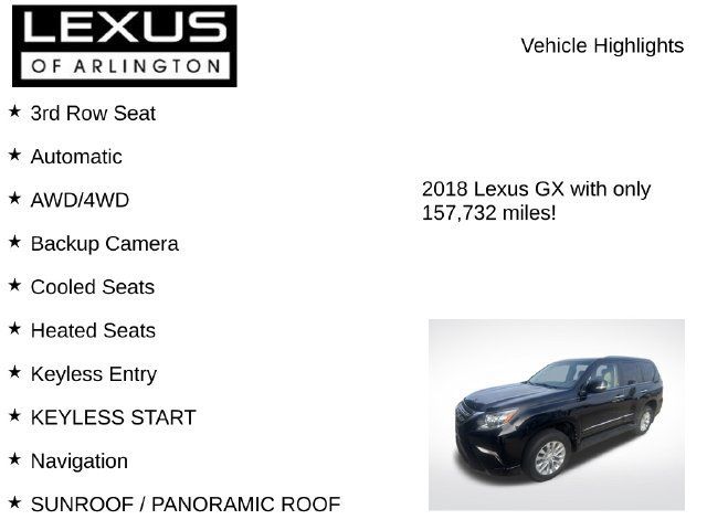 Used 2018 Lexus GX 460 Premium w/ Premium Package AWD/4WD image 8