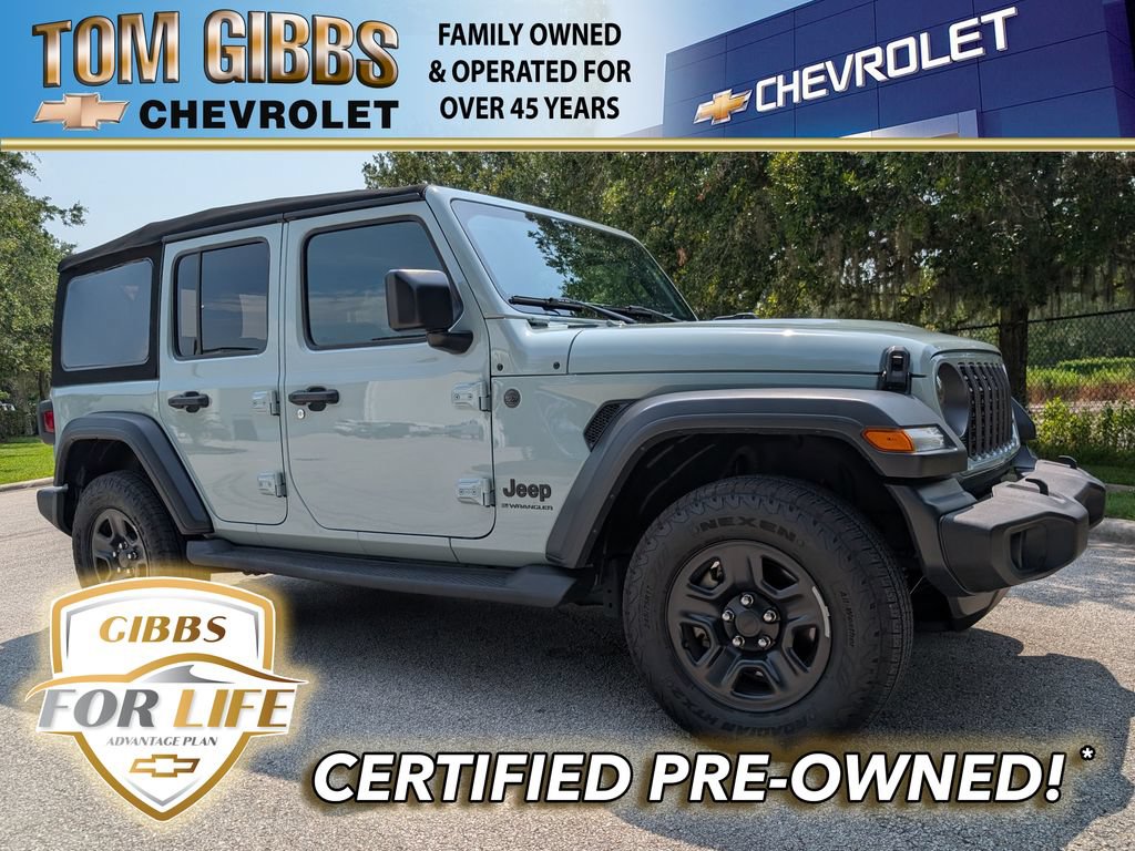 Used 2024 Jeep Wrangler Unlimited Sport AWD/4WD image 1