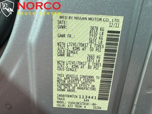 Used 2012 Nissan NV 1500 S w/ Side Curtain Airbag Pkg image 23