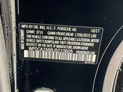Used 2018 Porsche 718 Boxster RWD image 17