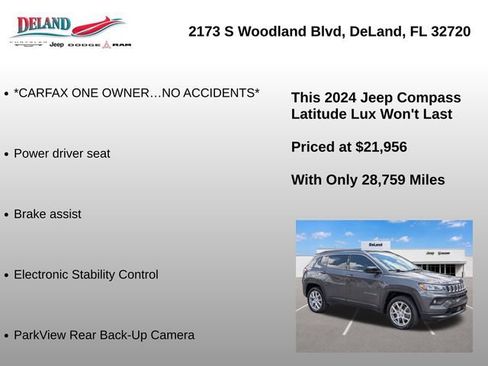 Used 2024 Jeep Compass Latitude AWD/4WD image 8