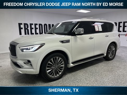 Used 2021 INFINITI QX80 Sensory w/ Cargo Package RWD image 1