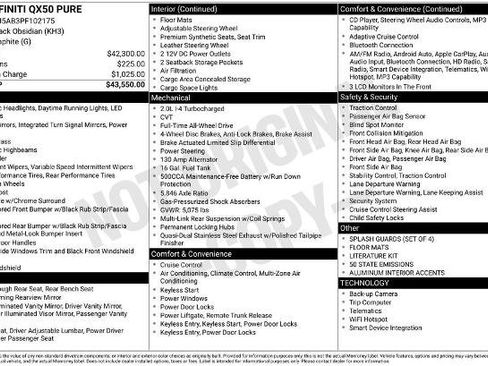 Certified 2023 INFINITI QX50 Pure AWD/4WD image 10
