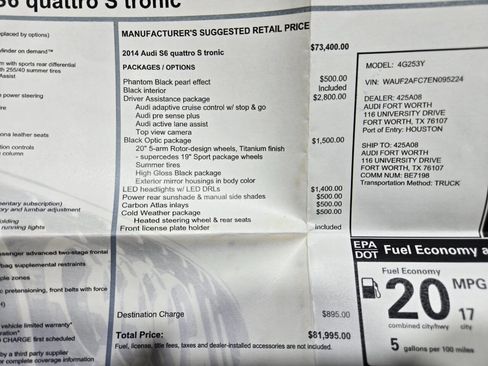 Used 2014 Audi S6 Prestige image 12