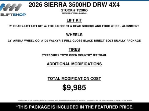 Used 2026 GMC Sierra 3500 Denali w/ Denali Reserve Package AWD/4WD image 2