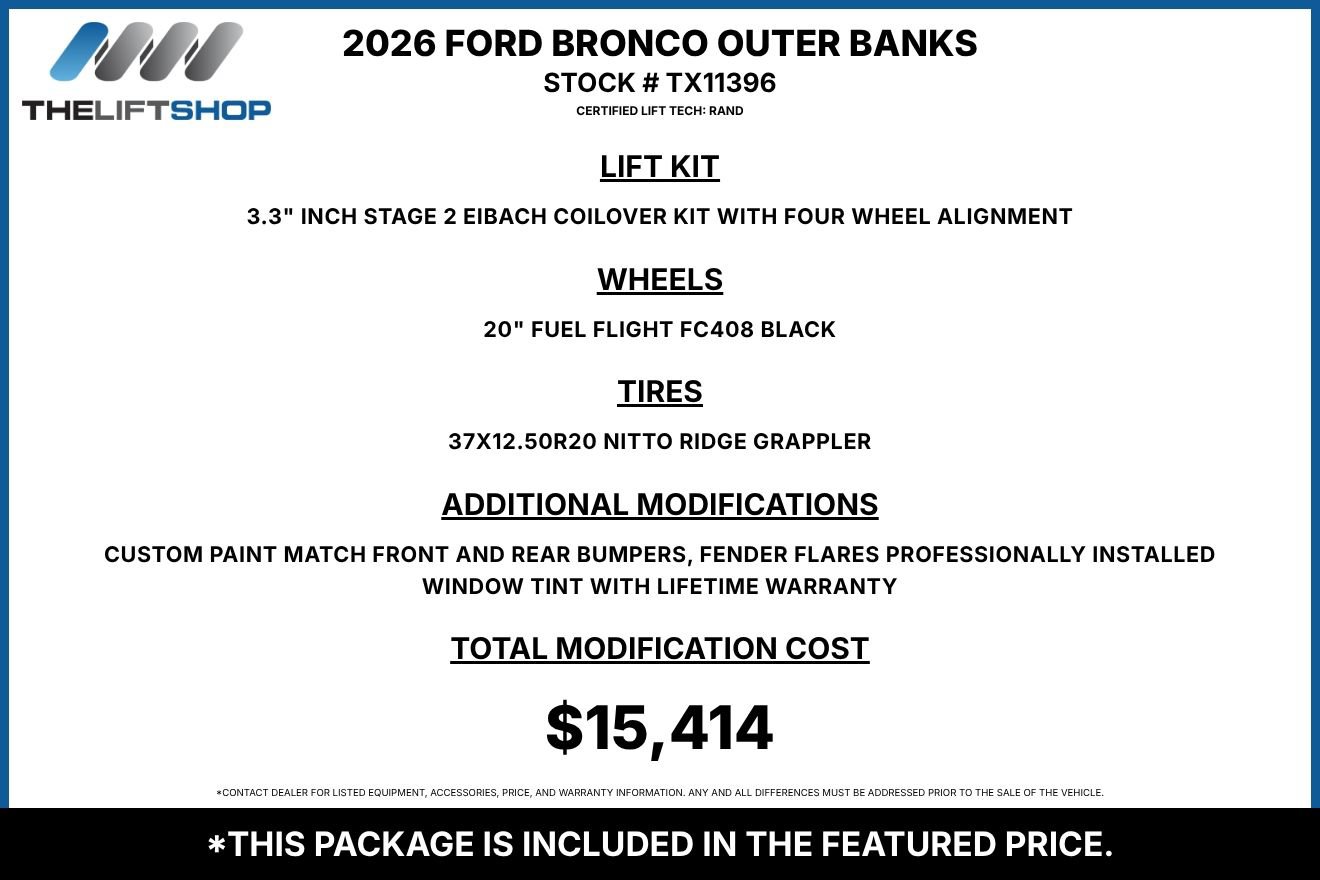 Used 2026 Ford Bronco Outer Banks AWD/4WD image 2