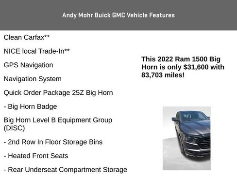 Used 2022 RAM 1500 Big Horn AWD/4WD image 4