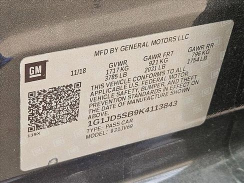 Used 2019 Chevrolet Sonic LT image 11